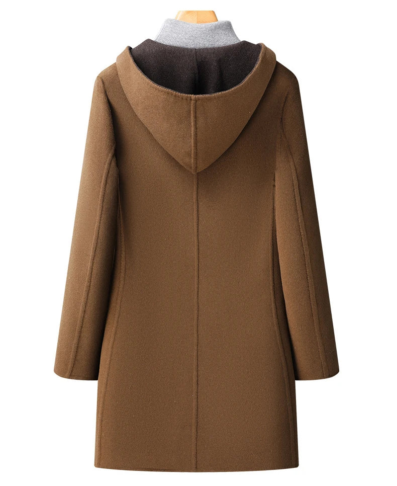 Teagan - Wool Hooded Overcoat