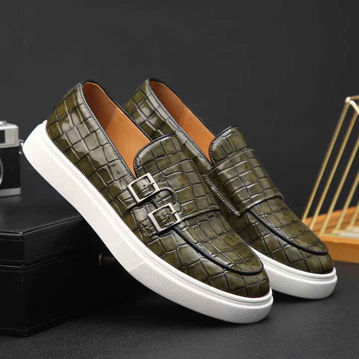 Loic - Crocodile Pattern Loafer