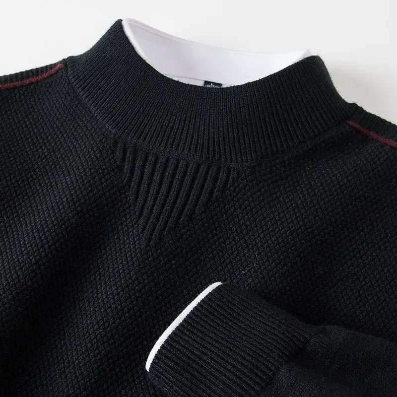 Jaison - Sweater With Textured Knit and Crew Neck