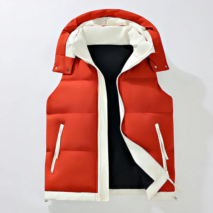 Tiziano - Warm And Padded Vest With Hood