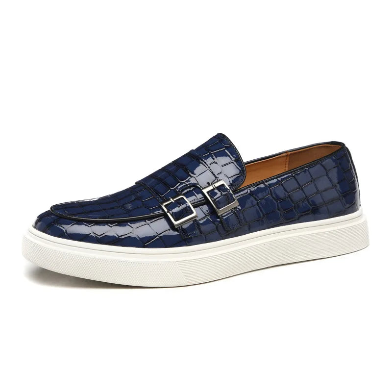 Loic - Crocodile Pattern Loafer