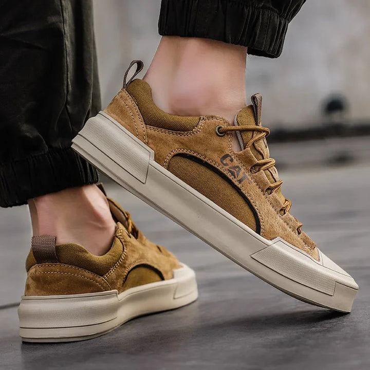 Atherton - Casual Suede Lace Up Sneakers