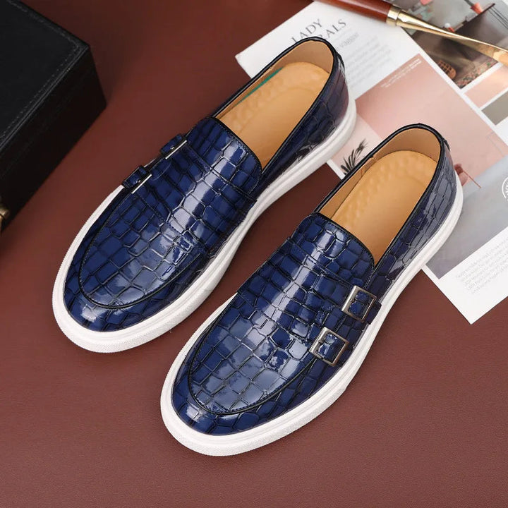Loic - Crocodile Pattern Loafer