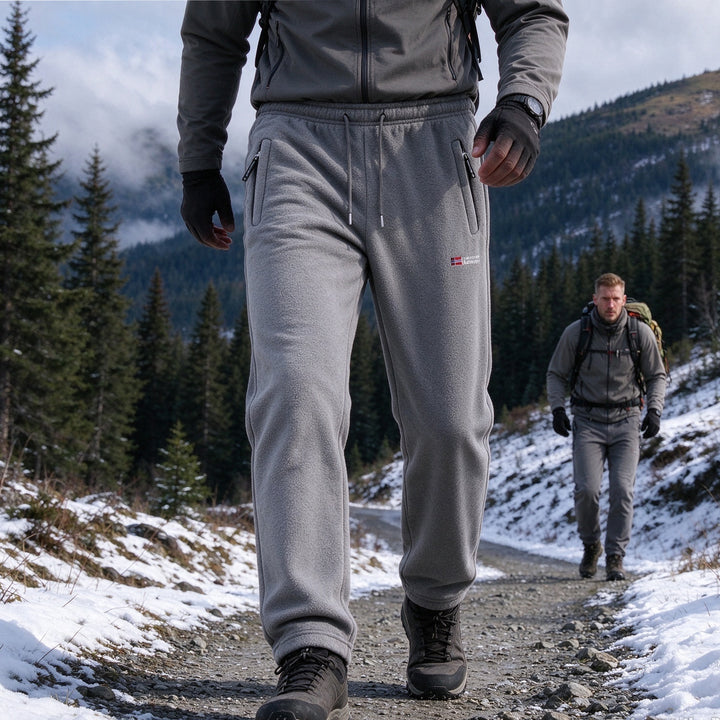 Ingolf  - Fleece-Lined Pants With Drawstring and Zippered Pockets
