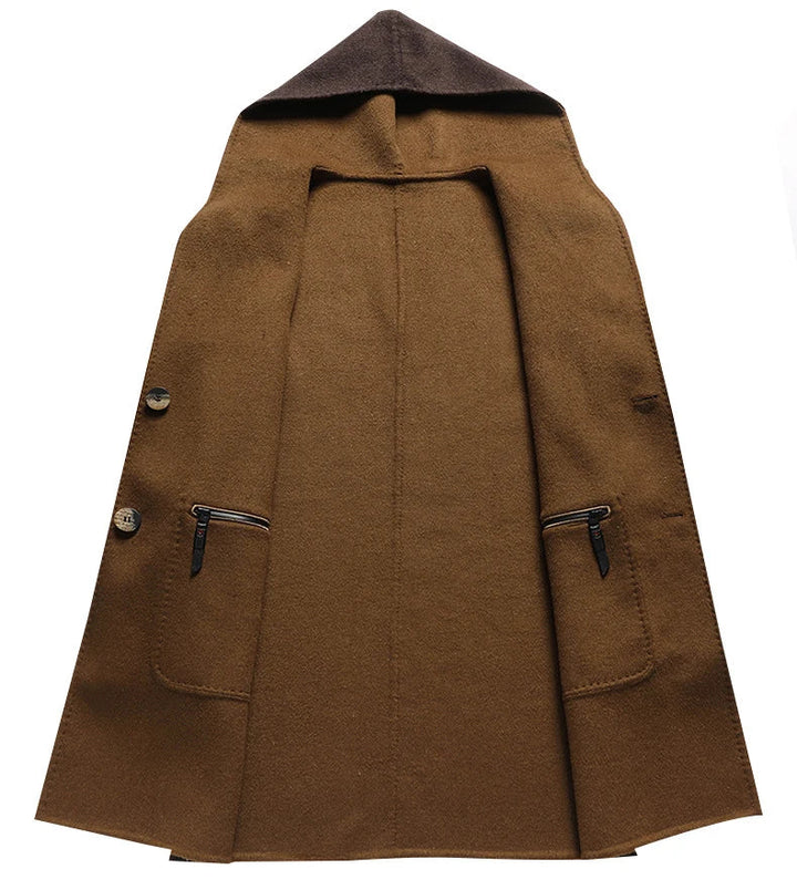 Teagan - Wool Hooded Overcoat