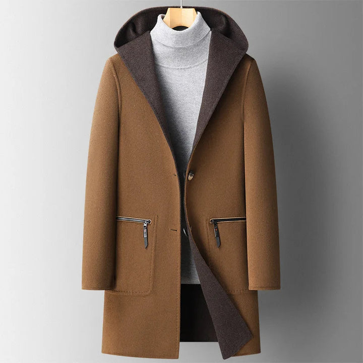 Teagan - Wool Hooded Overcoat