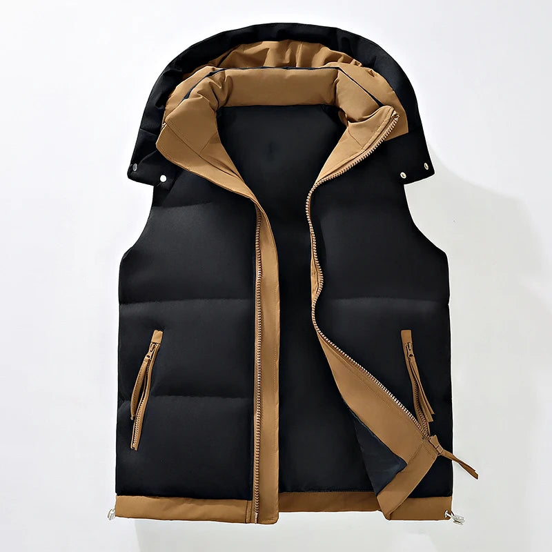 Tiziano - Warm And Padded Vest With Hood