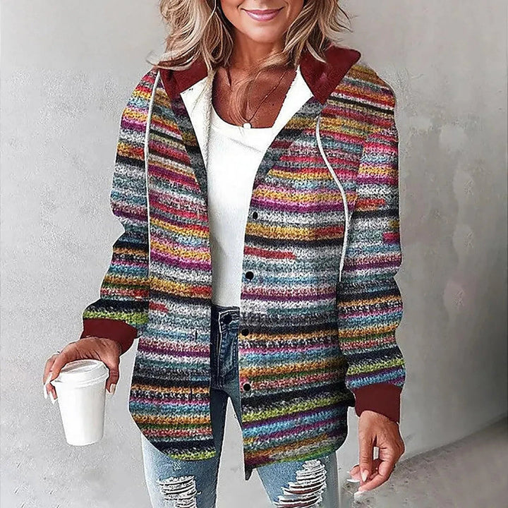 Gaynor - Jacket With Plaid Pattern and Drawstring Hood