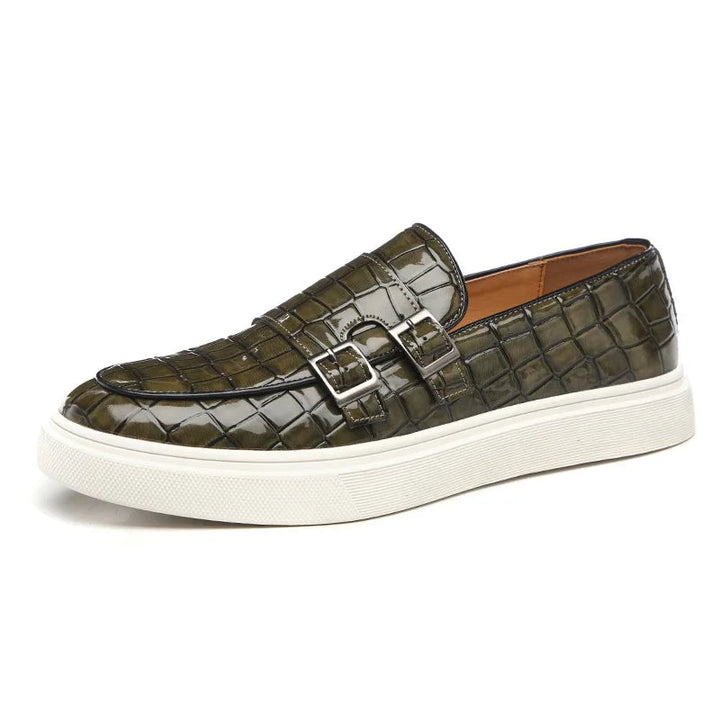 Loic - Crocodile Pattern Loafer