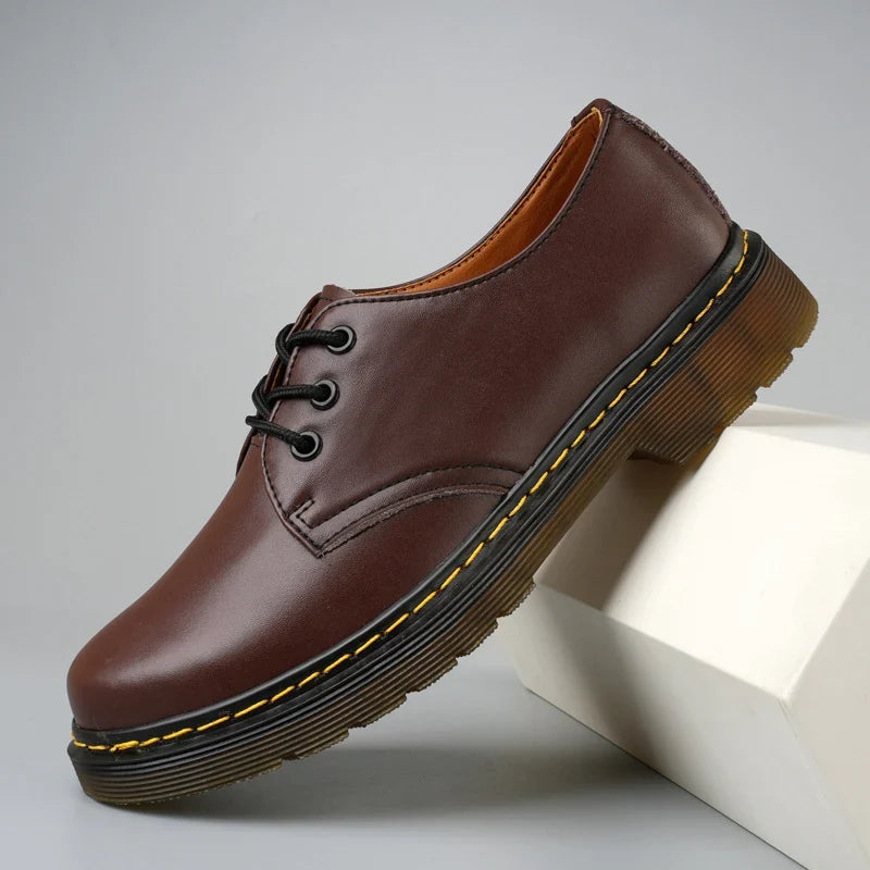 Nyklas - Lace-Up Derby Shoes With Contrast Sole Stitching