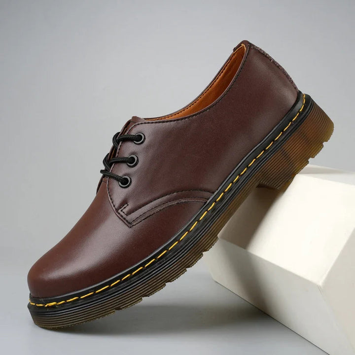 Nyklas - Lace-Up Derby Shoes With Contrast Sole Stitching