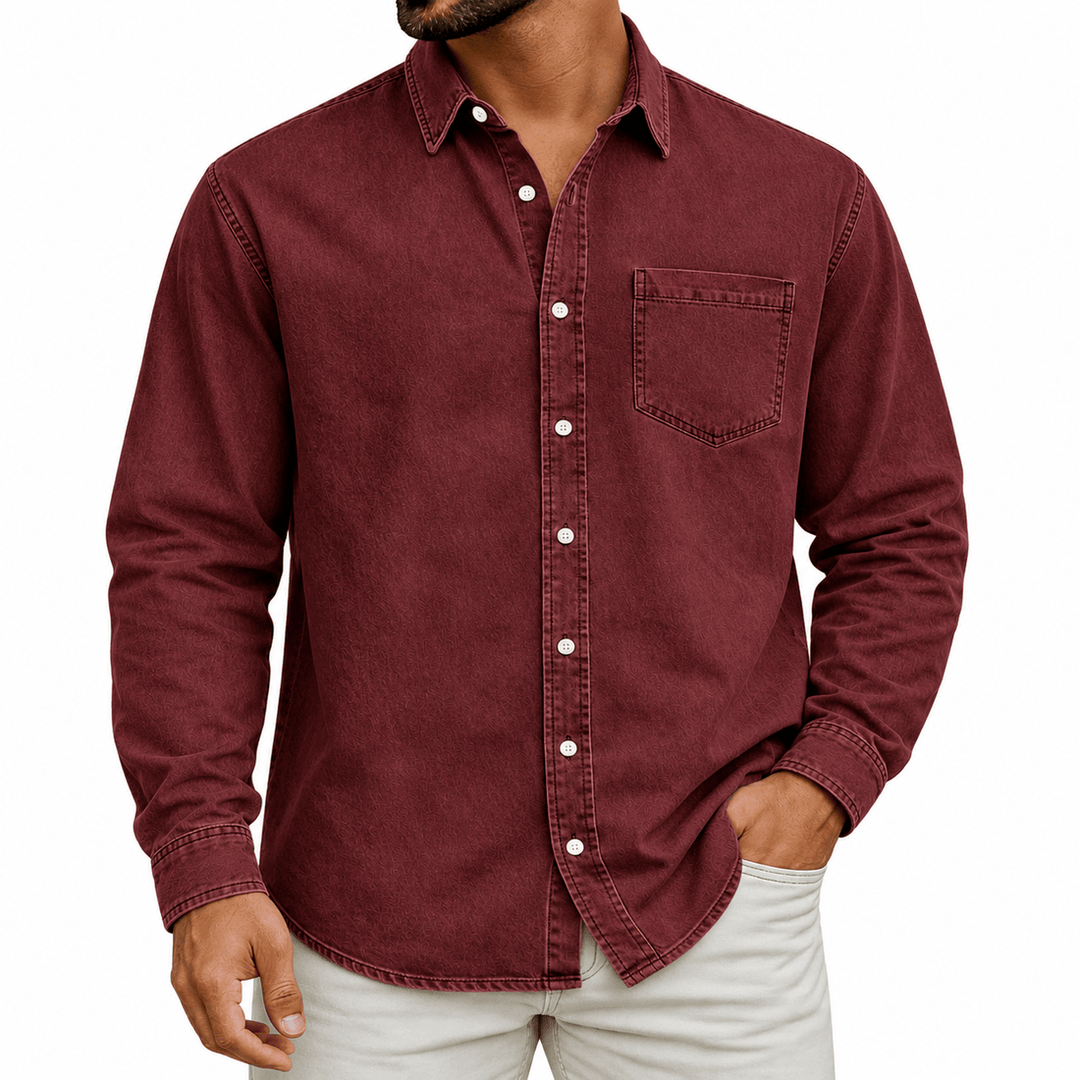 Markrem - Denim Shirt With Front Pocket