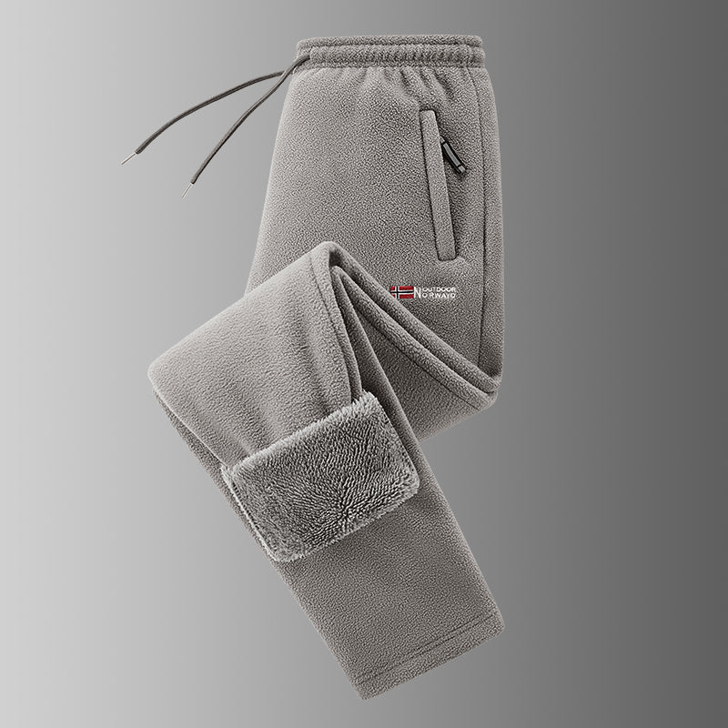 Ingolf  - Fleece-Lined Pants With Drawstring and Zippered Pockets