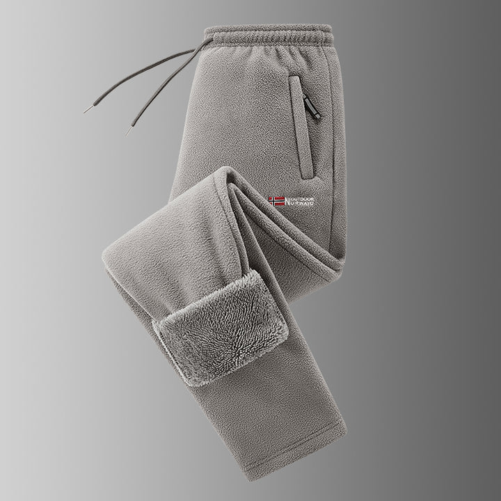 Ingolf  - Fleece-Lined Pants With Drawstring and Zippered Pockets