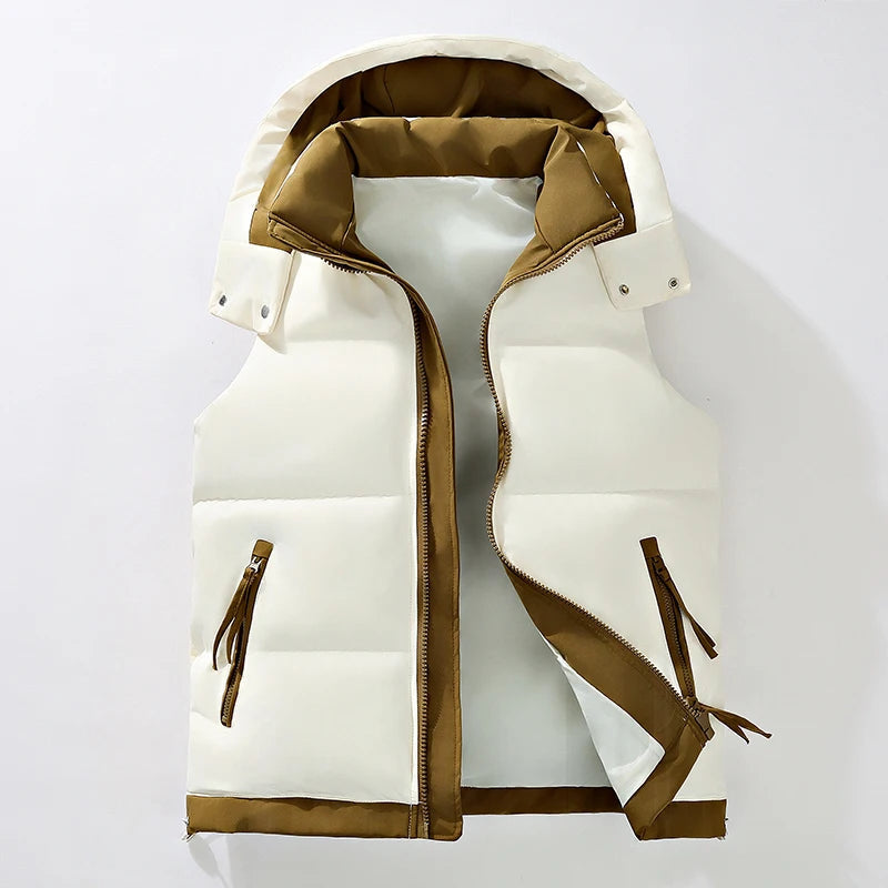 Tiziano - Warm And Padded Vest With Hood