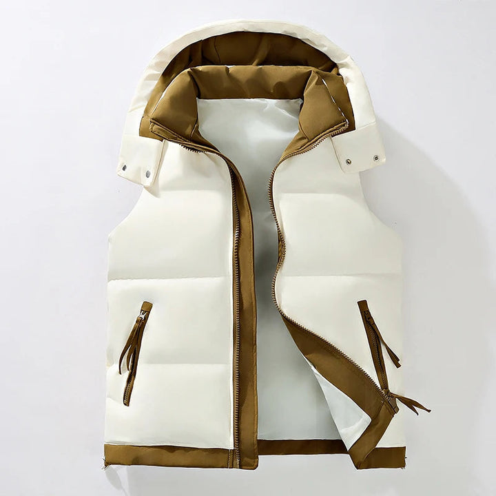 Tiziano - Warm And Padded Vest With Hood