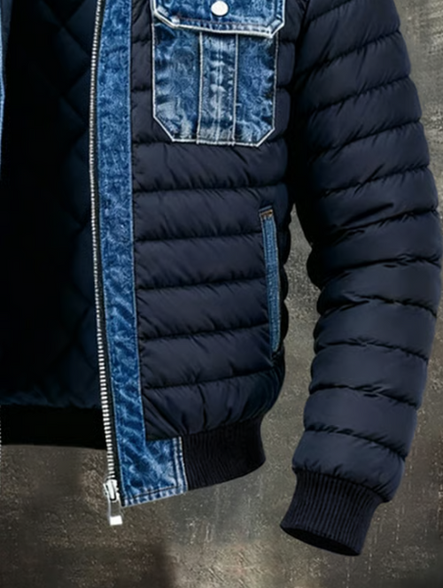 Yegor - Quilted Denim Hybrid Jacket