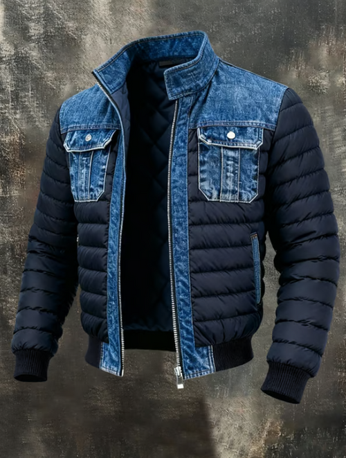 Yegor - Quilted Denim Hybrid Jacket