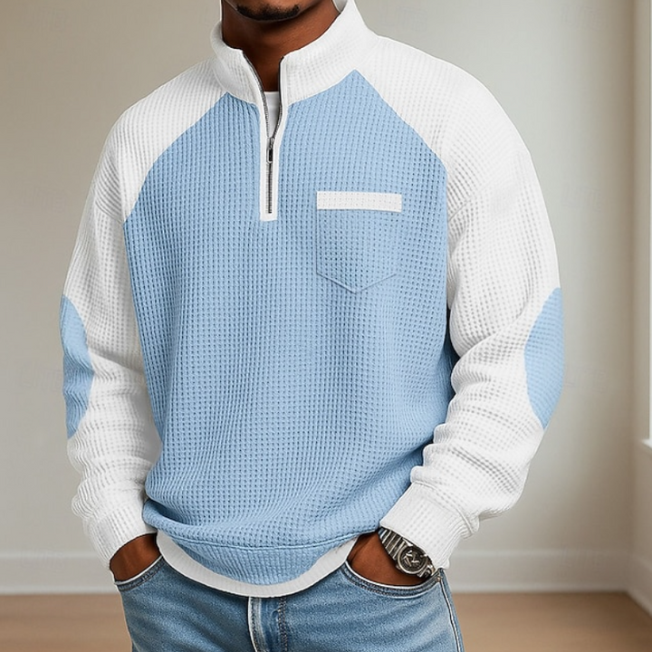 Lewiss - Zip-up High Neck Sweater