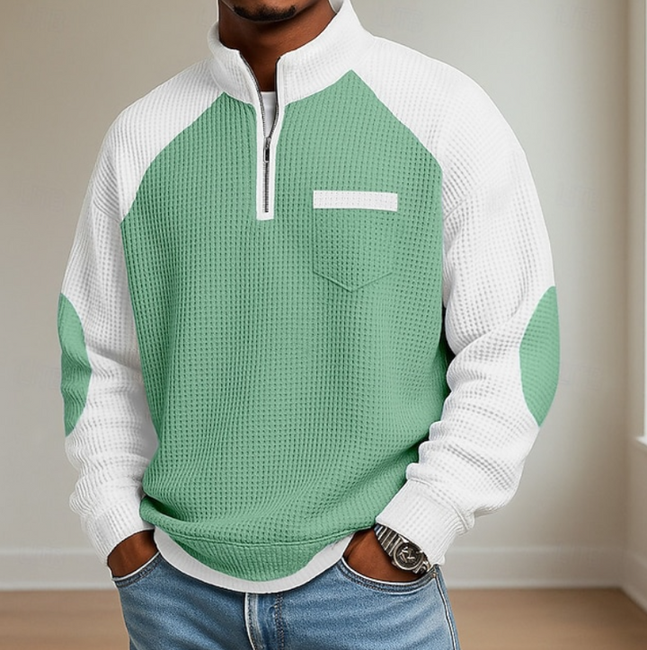 Lewiss - Zip-up High Neck Sweater