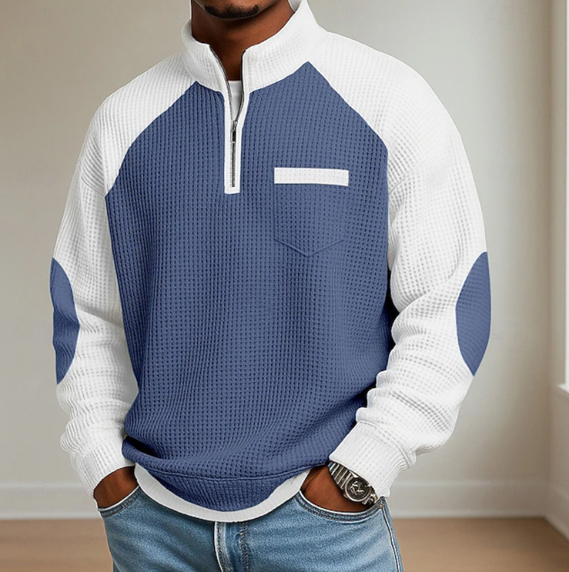 Lewiss - Zip-up High Neck Sweater