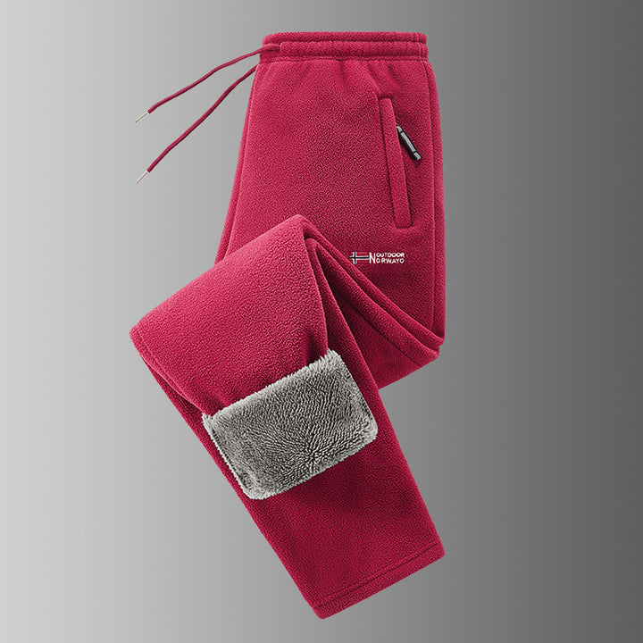 Ingolf  - Fleece-Lined Pants With Drawstring and Zippered Pockets