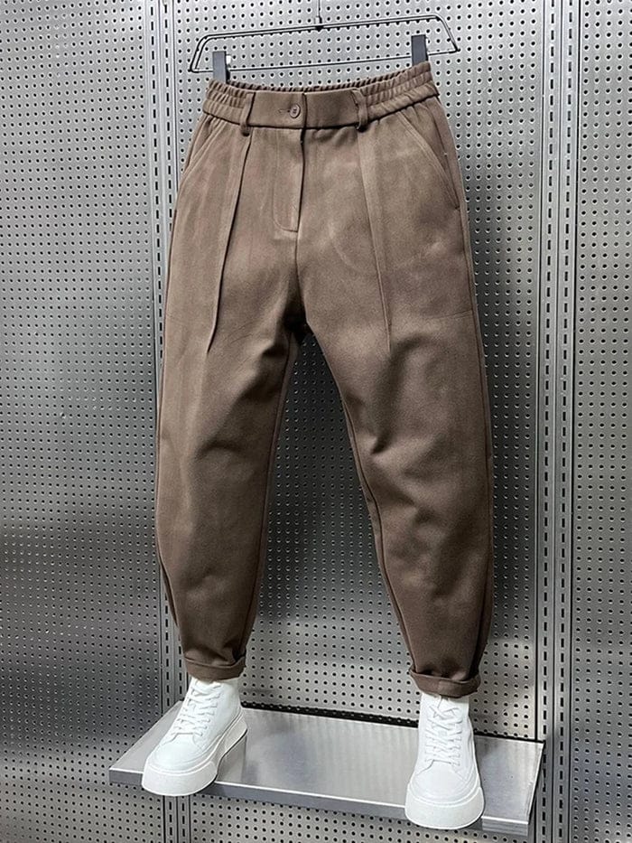 Lizandro - High Waist Pleated Tapered Trousers