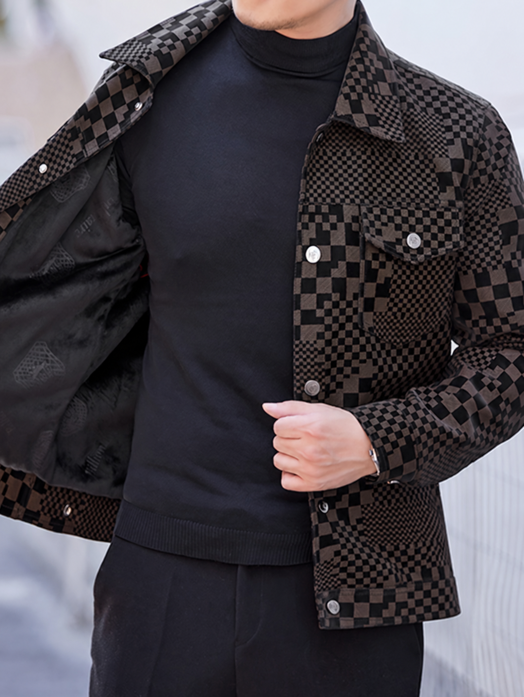 Davaa - Long Sleeve Lapel Jacket