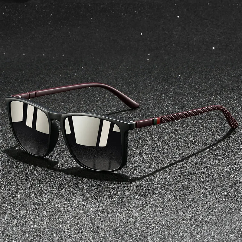 VeloraVision - Square-Frame Polarized UV Protection Sunglasses