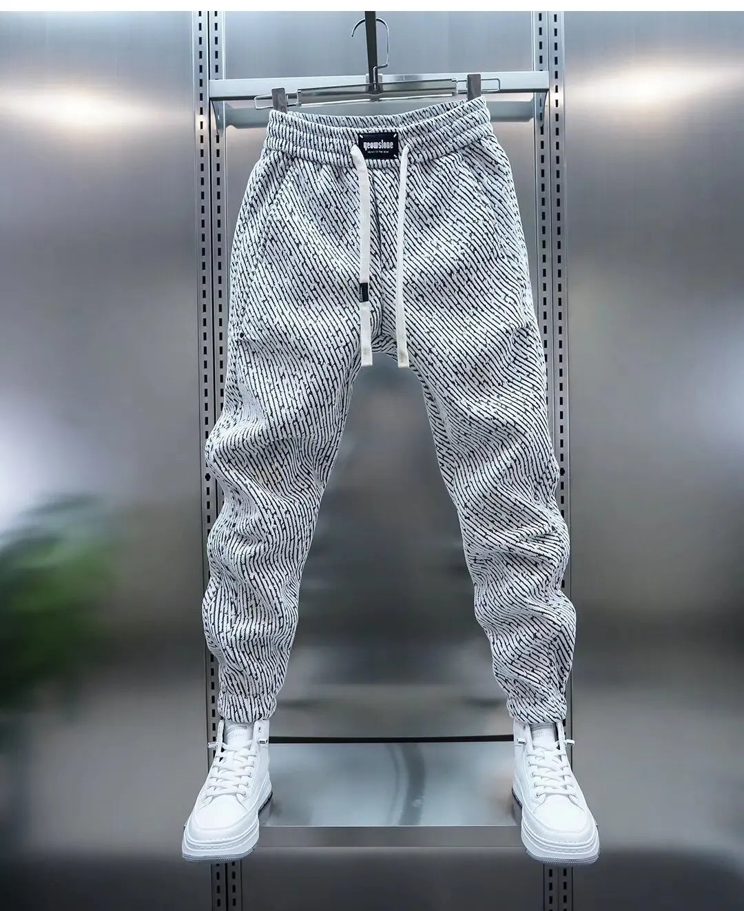 Jukka - Elastic Waist Trousers With Drawstring