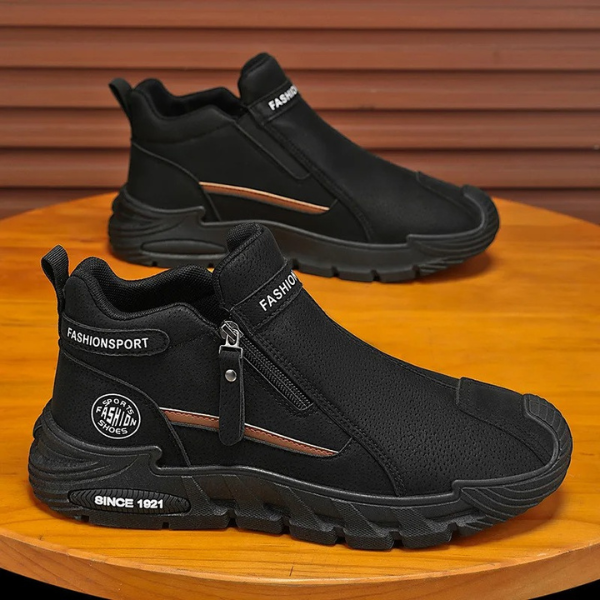 Albrecht - Ankle Boots With Side Zippers and Chunky Soles