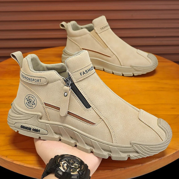 Albrecht - Ankle Boots With Side Zippers and Chunky Soles