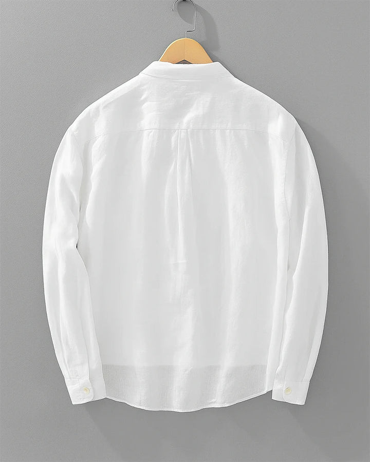 Rustam - Long Sleeve Collar Shirt With Pocket