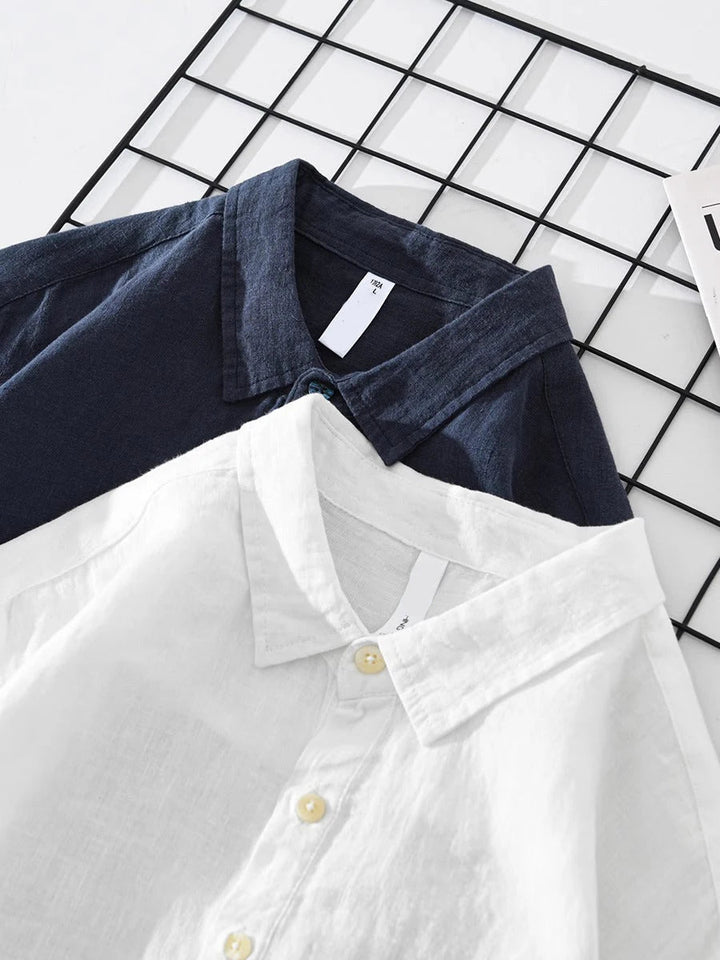 Rustam - Long Sleeve Collar Shirt With Pocket
