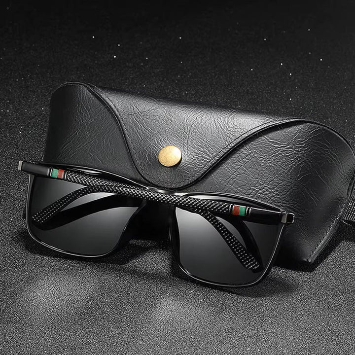VeloraVision - Square-Frame Polarized UV Protection Sunglasses