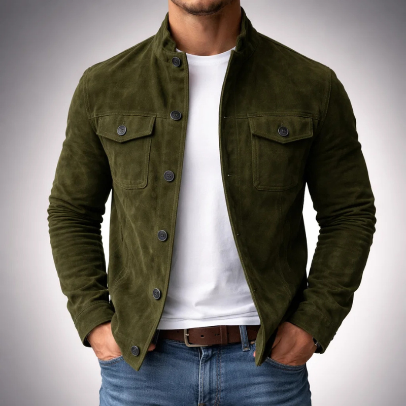 Kaarel - Long Sleeve Jacket With Button
