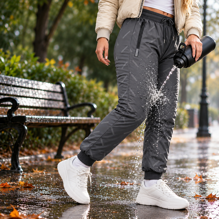 Kervina - Relaxed Fit Sports Pants With Sherpa Lining