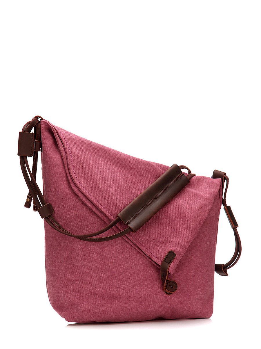 Liraine - Canvas And Leather Crossbody Bag