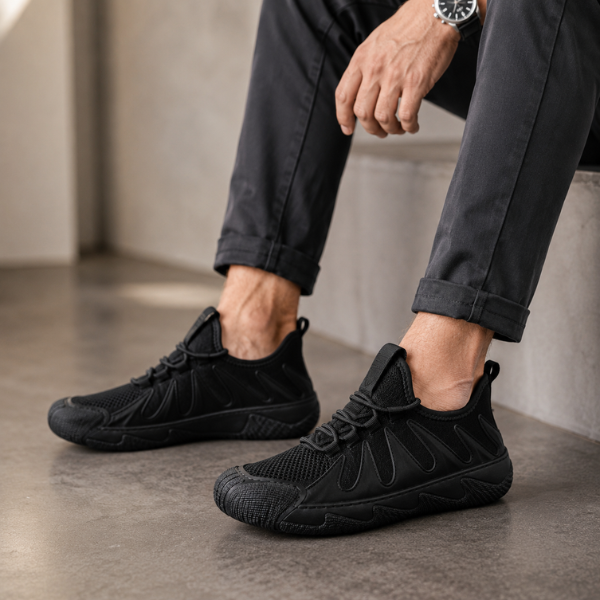 Linmark – Breathable Mesh Lace-Up Sneakers