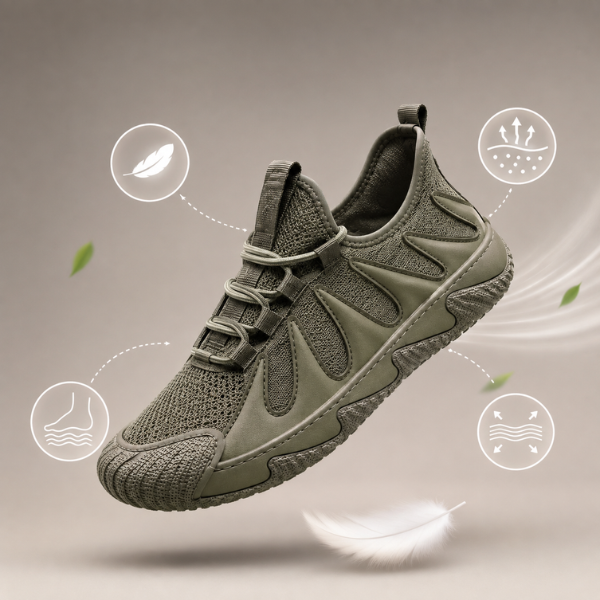 Linmark – Breathable Mesh Lace-Up Sneakers