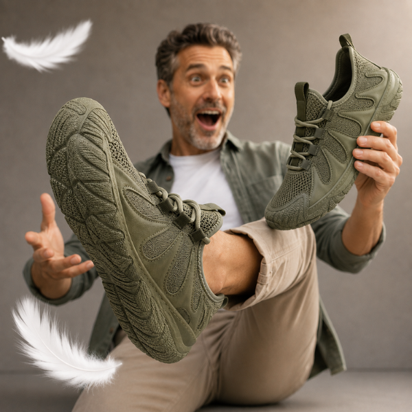 Linmark – Breathable Mesh Lace-Up Sneakers