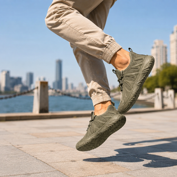 Linmark – Breathable Mesh Lace-Up Sneakers