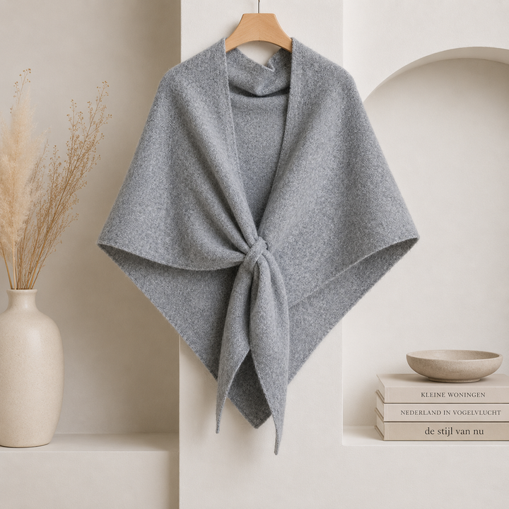 Isabel - Fleece Shawl with Front Tie Closure