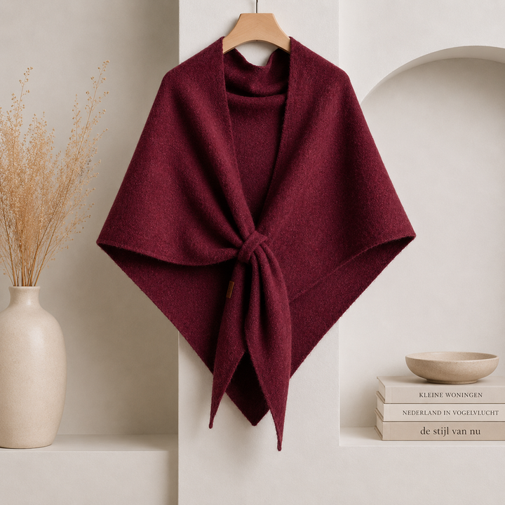 Isabel - Fleece Shawl with Front Tie Closure