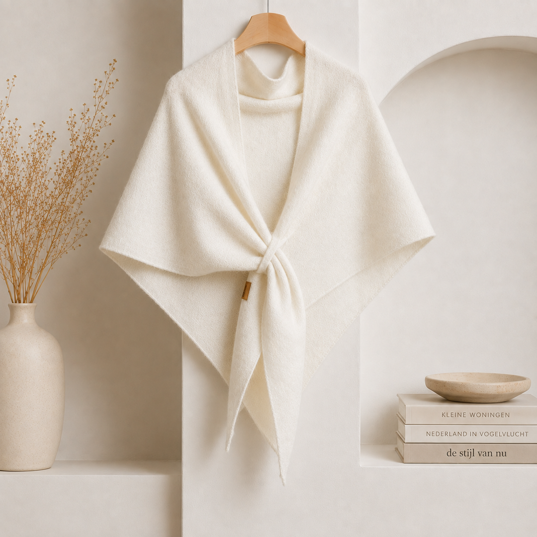 Isabel - Fleece Shawl with Front Tie Closure