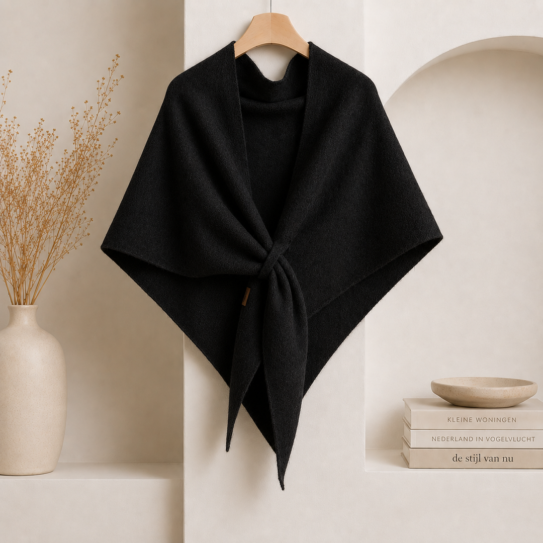 Isabel - Fleece Shawl with Front Tie Closure
