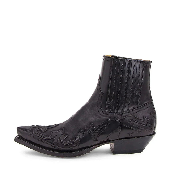 Mirvan - Pointed Toe Western Ankle Boots