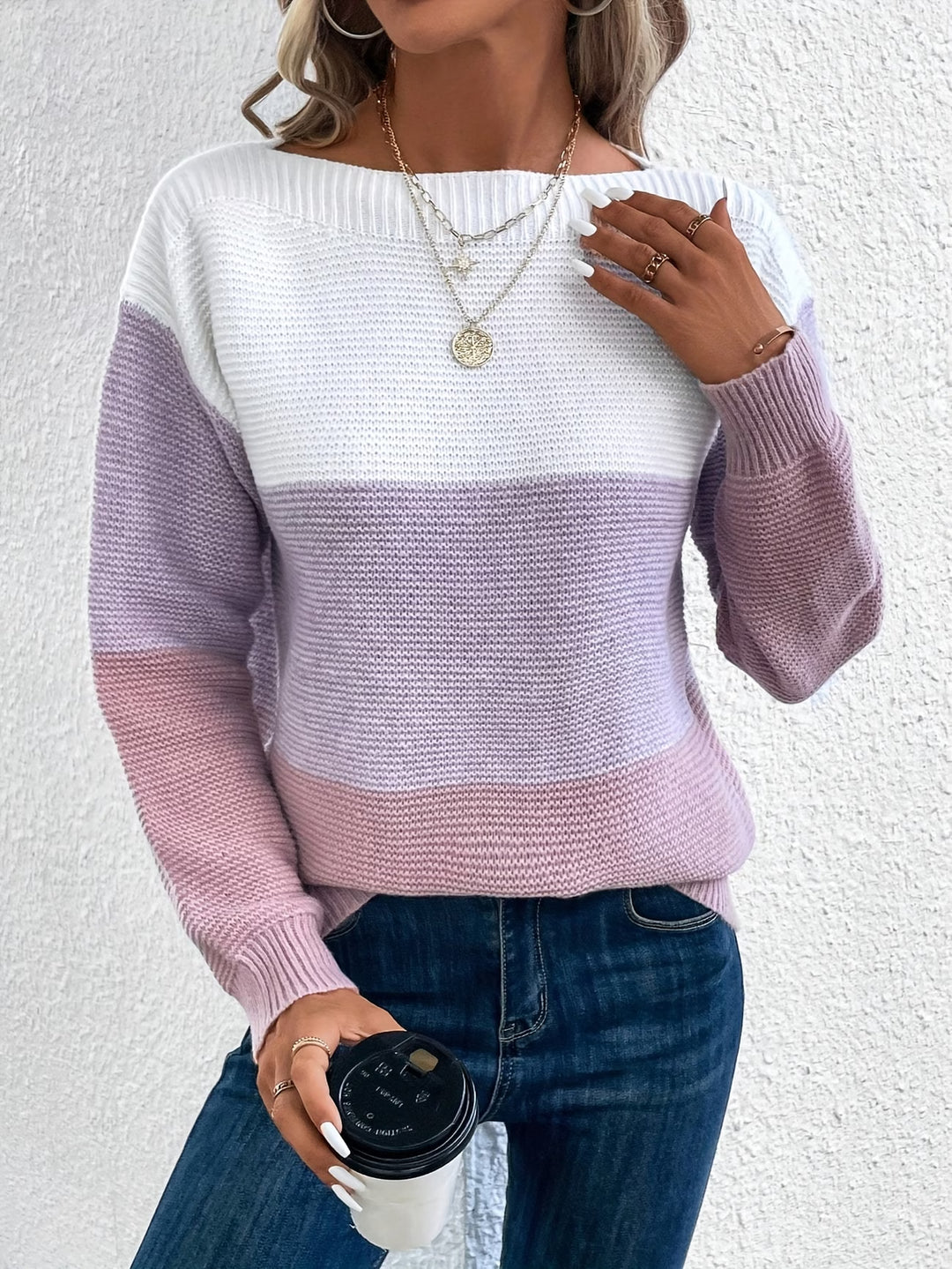 Faria - Elegant Long Sleeve Sweater