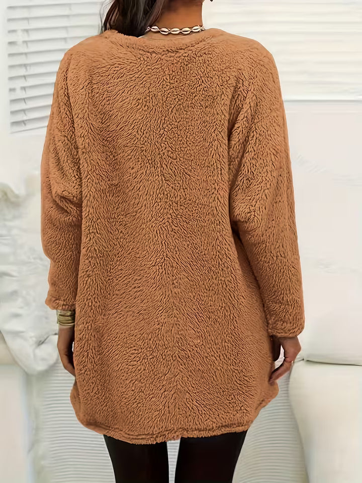 Zibija - Fleece Sweatshirt With Dandelion Print