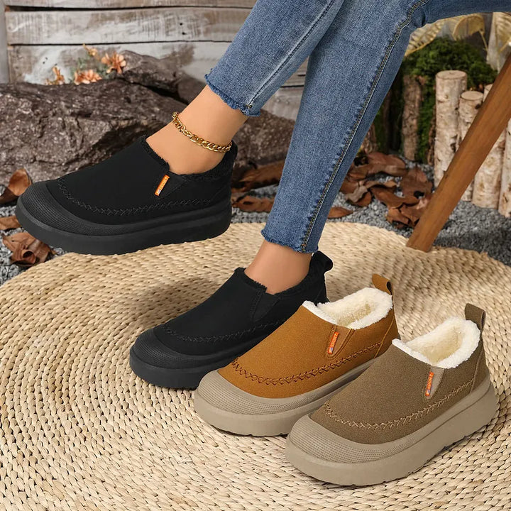 Adelya - Elegant Shoes With Faux Fur Lining